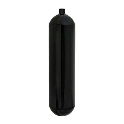 Botella 12 L 171 mm 232 bar, Eurocylinder, solo botella, negro - Military Line