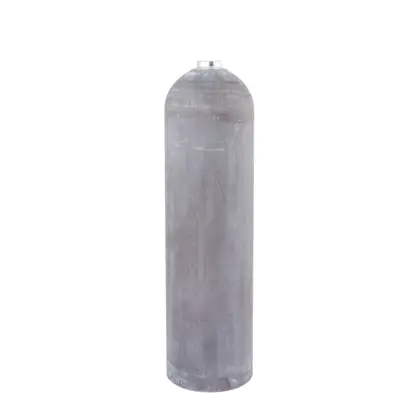 Aluminio botella 11,1 L 200 bar, Polaris, natural (S080) - solo botella