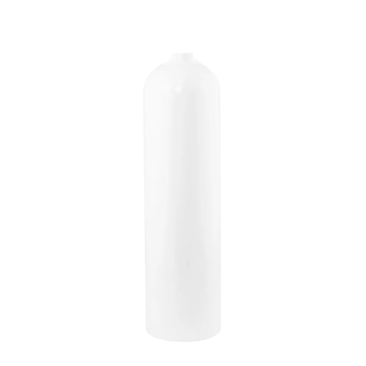 Aluminio botella 11,1 L 200 bar, Polaris, blanco (S080) - solo botella