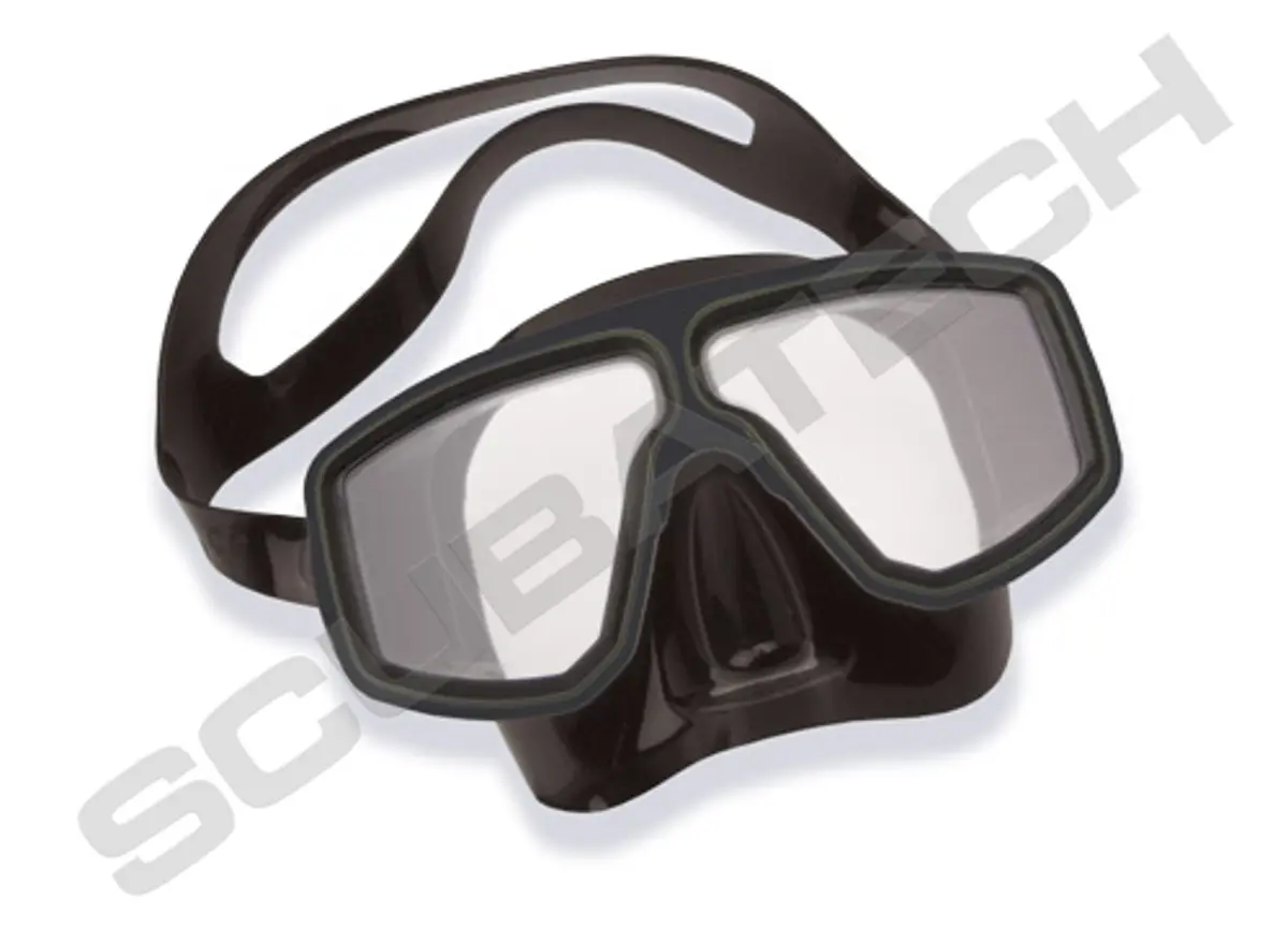 Mask Corsica, black silicone, black frame