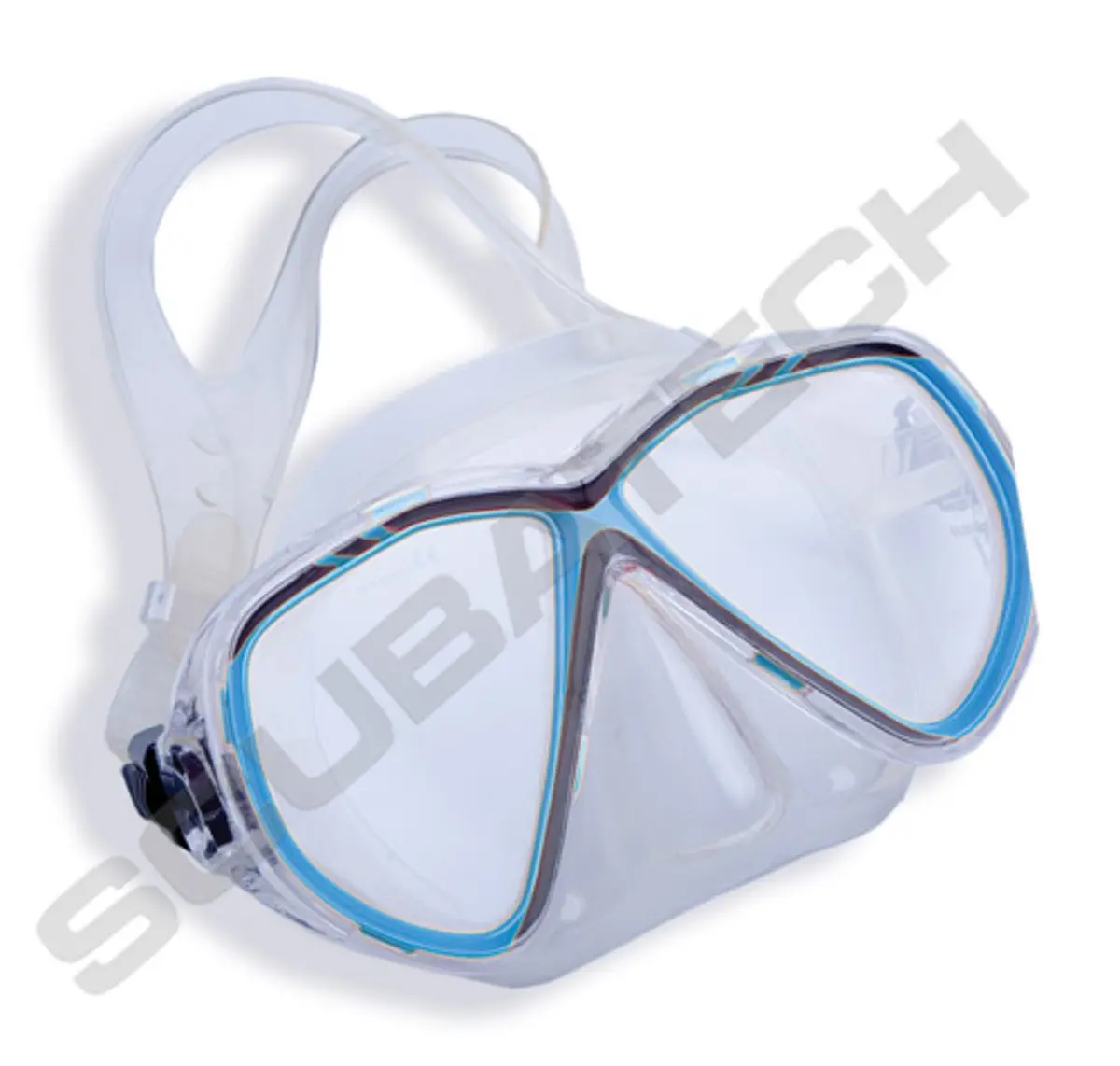 Mask Vision, clear silicone, blue frame