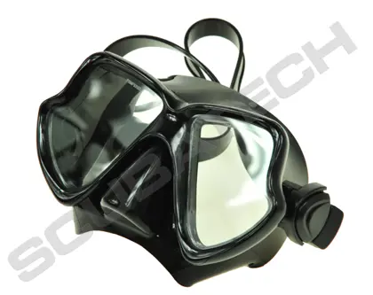 Mask Orka, black silicone, black frame