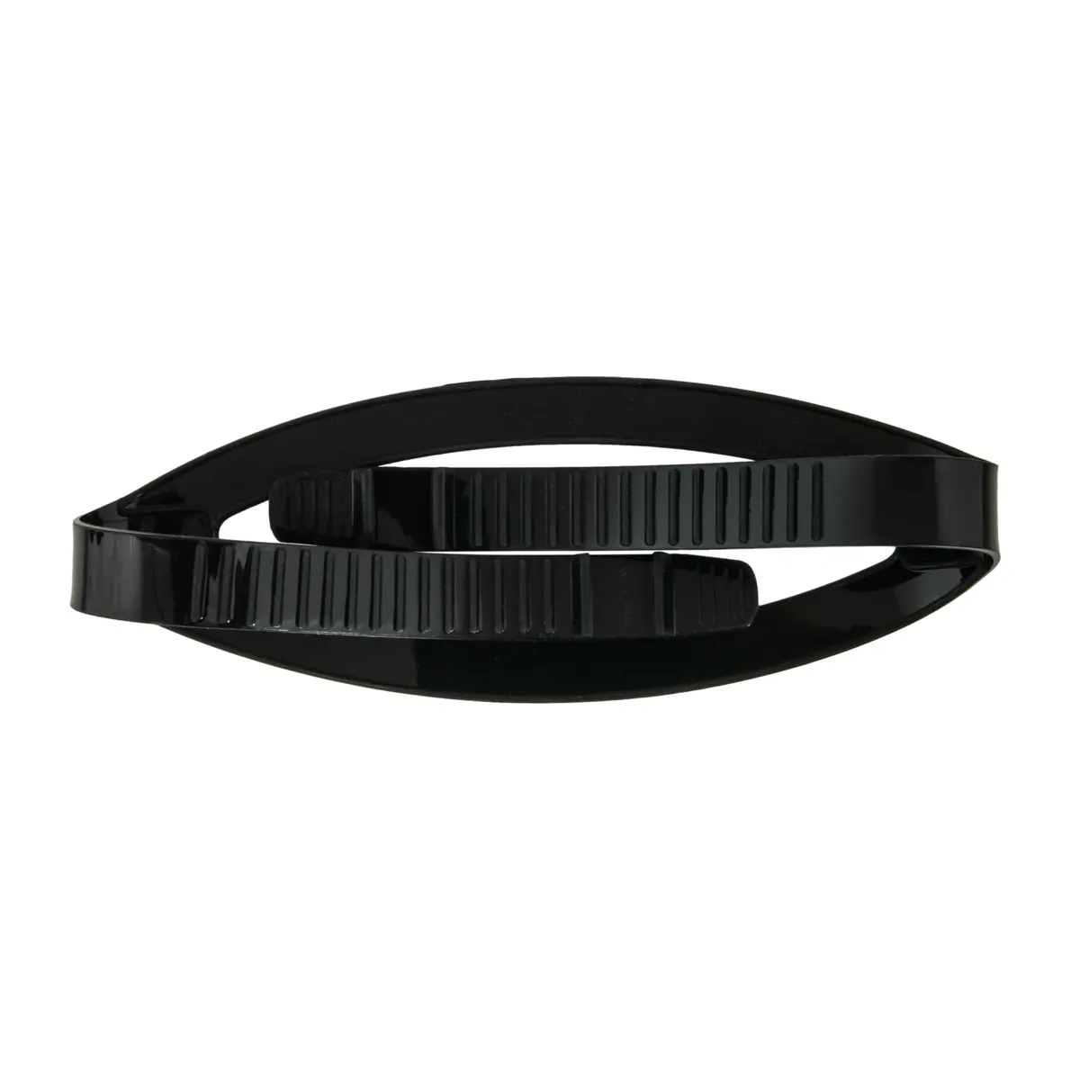 Mask strap, black silicone - 20 mm