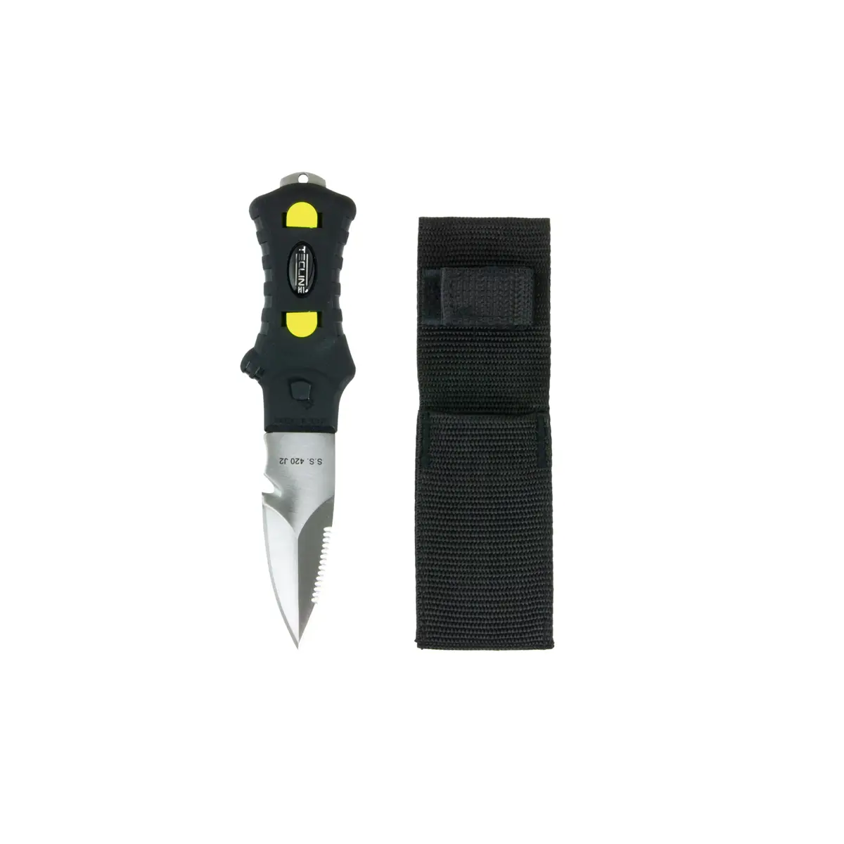 Cuchillo Minirazor Alfa negro, nylon pouch