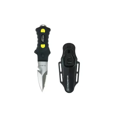 Cuchillo Minirazor Alfa negro, plástico soporte