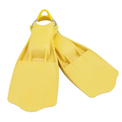 Goma aletas Jetstream con inox muelles para aletas M/L - amarillo