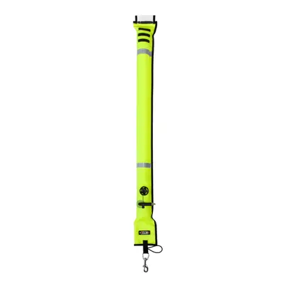 Boya cerrada 11/117 cm con válvula OPR y mosquetón inox - amarillo