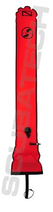 Buoy deco 25/150 cm, pressure release valve, self sealing, orange