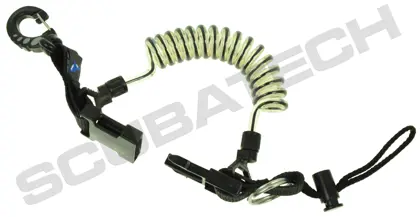 Retractor con Mosqueton Plastico Negro
