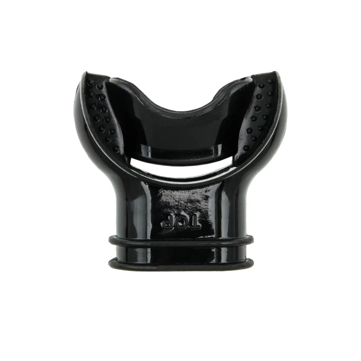 Ergoniomc mouthpiece for snorkel - black