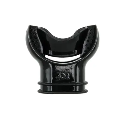 Ergoniomc mouthpiece for snorkel - black