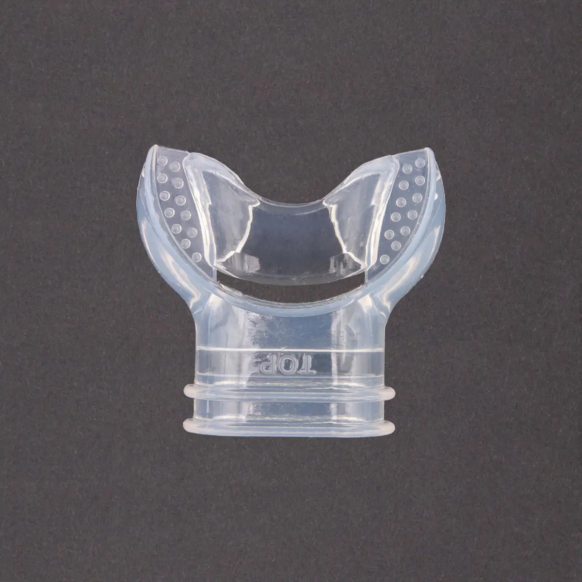 Ergonomic mouthpiece for snorkel - clear