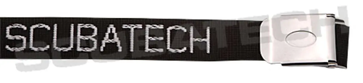 Weightbelt 1,5 m, ss buckle, black Scubatech