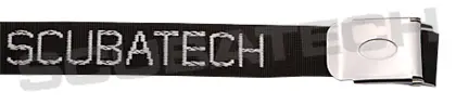 Weightbelt 1,5 m, ss buckle, black Scubatech
