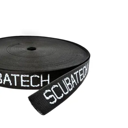 Webbing belt standard Scubatech, 50mm 2,2mm - black