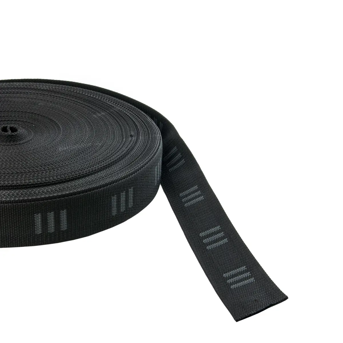 Cincha belt soft 50mm 1,2mm - negro con logo "E" Tecline