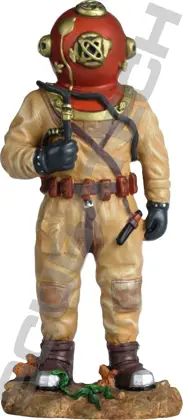 Classic diver - figure, colored