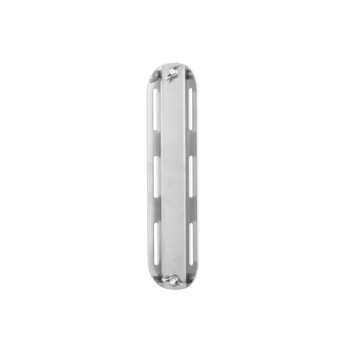 Adaptador monobotella inox, corto, con tornillos - 7x30,5cm 560 g