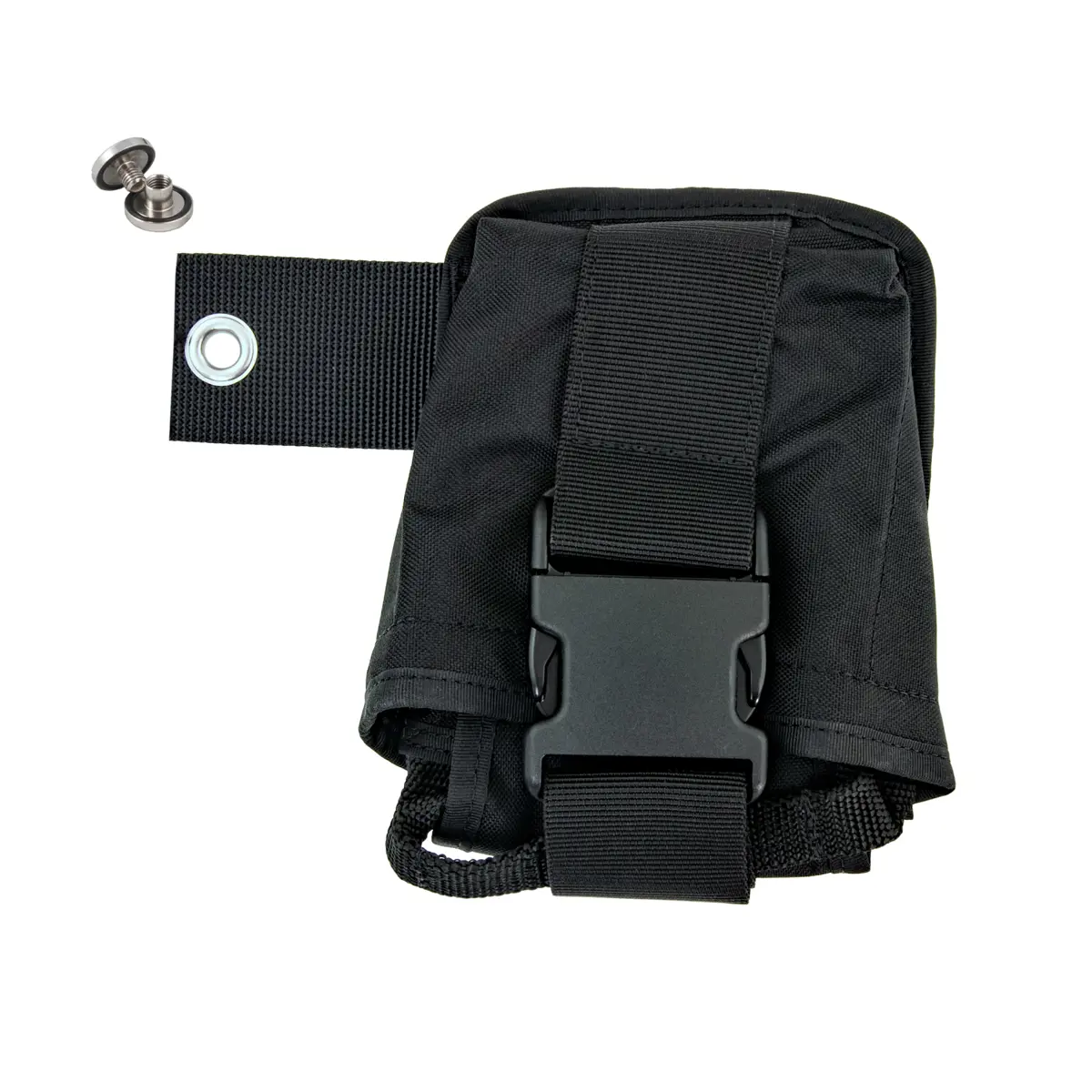 Double bolsillo de lastre soft, fixed to BP, derecha, negro - Tecline