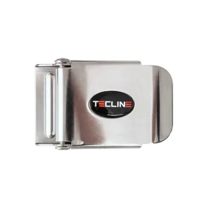 Inox belt hebilla 50 mm con logo - TecLine