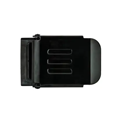 Inox belt hebilla 50 mmwith logo E, negro - Military Line