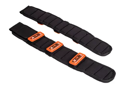 Shoulder pad con naranja Tecline logo