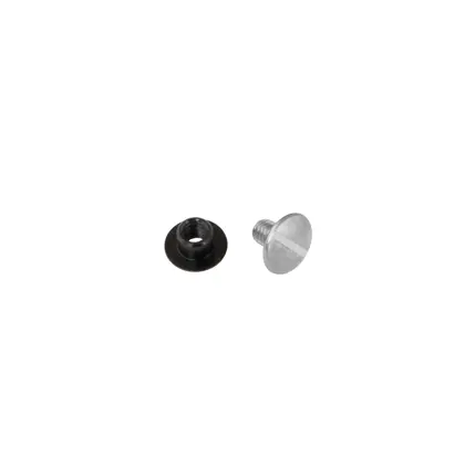 Inox bolt (8 mm corto) con delrin tuerca