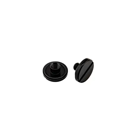 Inox tuerca y bolt con junta tórica corto (10 mm), negro - Military Line