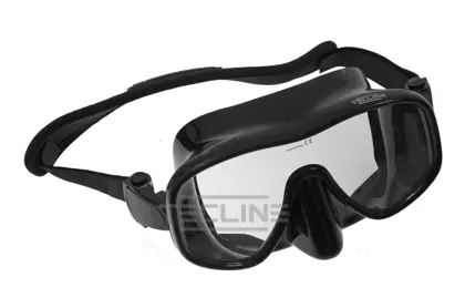 TecLine Frameless View máscara w/neopreno strap, negro