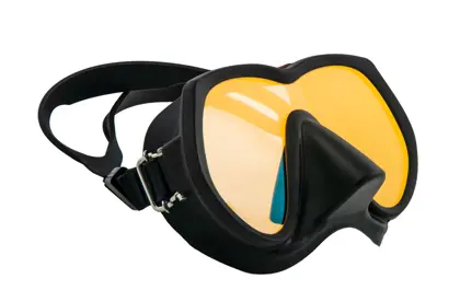 TecLine Frameless Super View máscara, brightening amarillo glass, negro