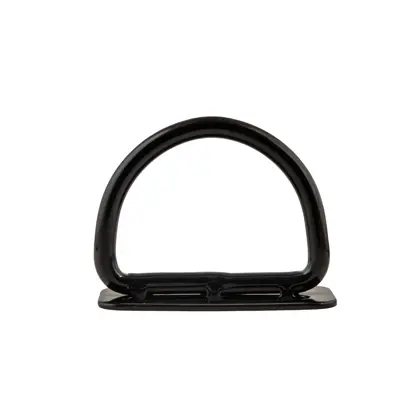 B-anilla on tri glide 90 degrees, negro - Military Line