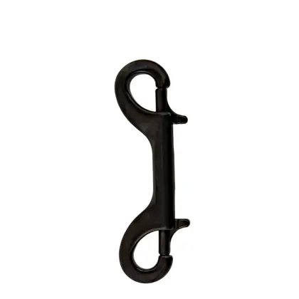 Inox double ender snap 100 mm, negro - Military Line