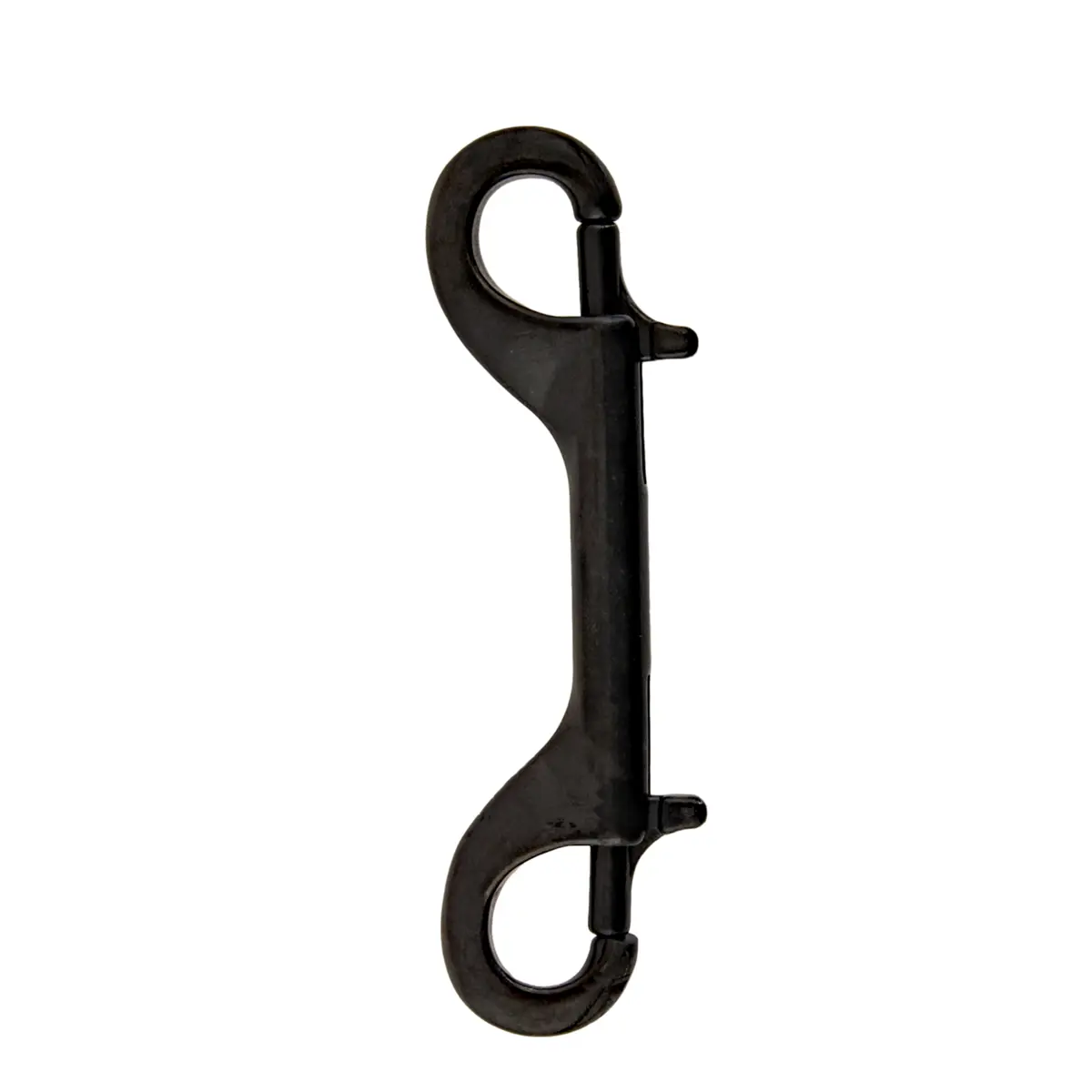 Inox double ender snap 115 mm, negro - Military Line