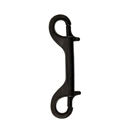 Inox double ender snap 115 mm, negro - Military Line