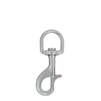 Mosquetón inox 88 mm, "D" type eye