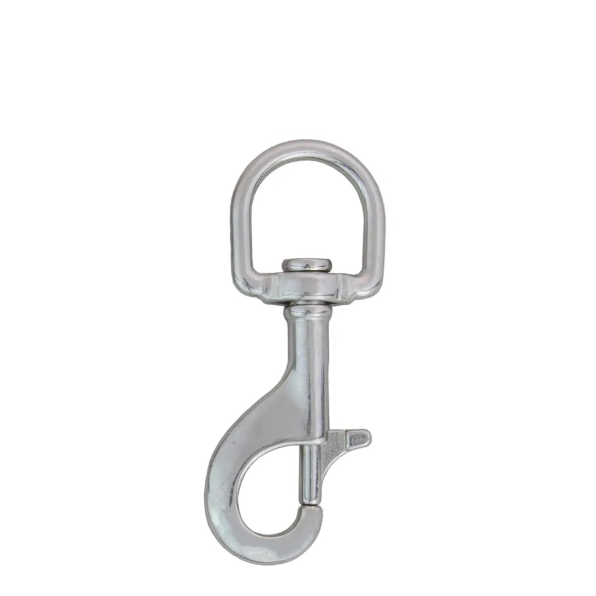 Mosquetón inox 100 mm, "D" type eye