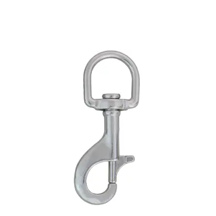 Mosquetón inox 100 mm, "D" type eye