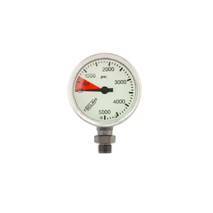 SPG diam 52 mm, scale 5000 PSI, presión de trabajo 4300 psi, chrome - cabezal solo
