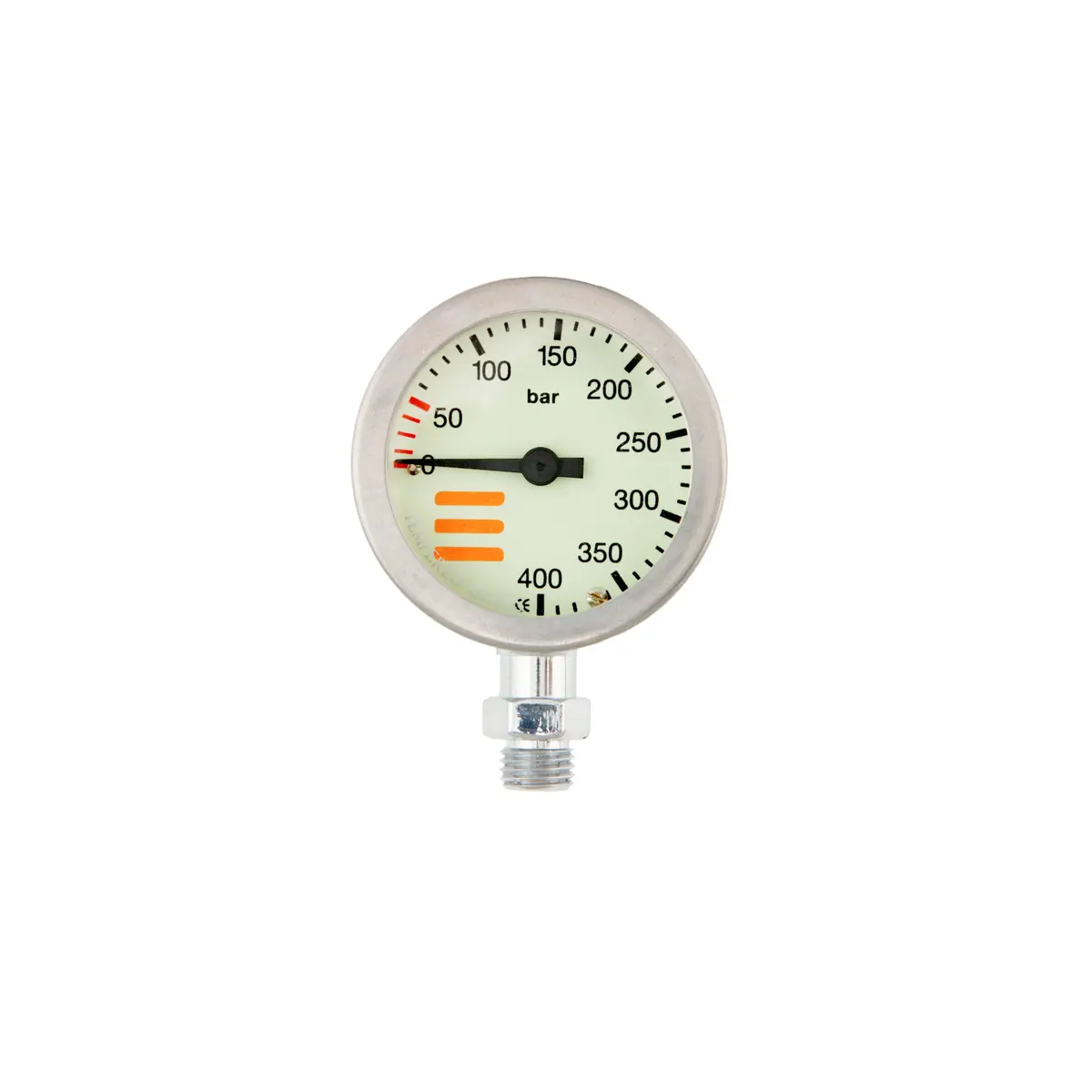 SPG diam 52 mm, scale 400 bar, presión de trabajo 300 bar, chrome - cabezal solo