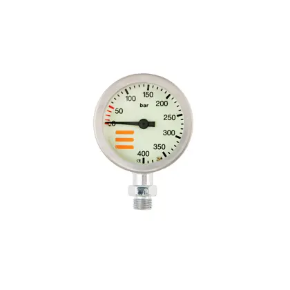 SPG diam 52 mm, scale 400 bar, presión de trabajo 300 bar, chrome - cabezal solo