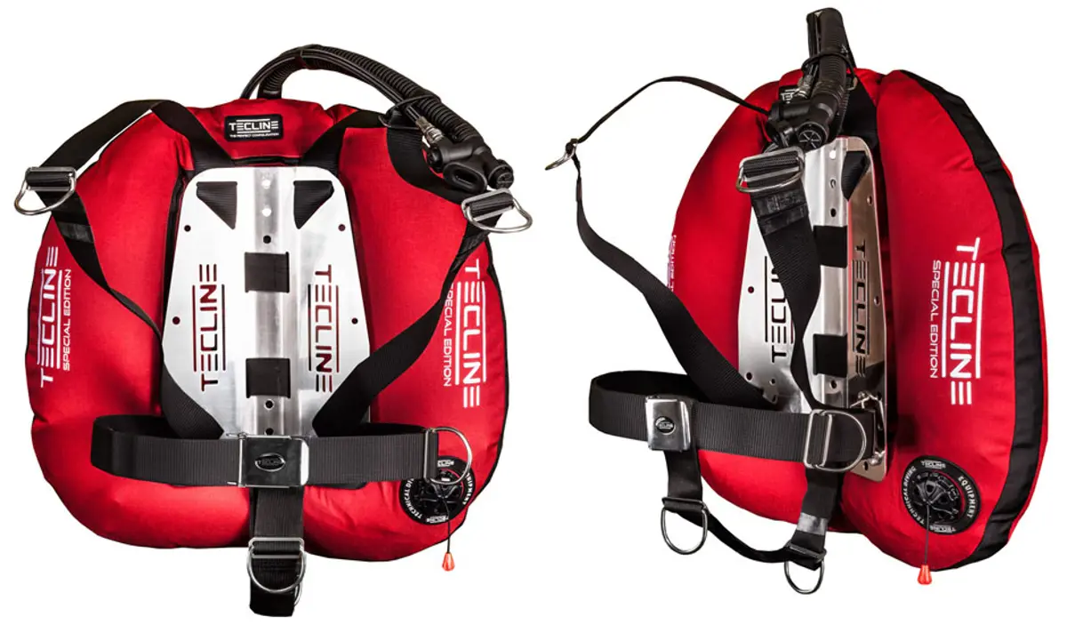 Set Tecline Donut 22 Special Edition DIR con Backplate rojo - T12085-02