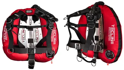Set Tecline Donut 22 Special Edition Comfort con Backplate rojo - T12087-02