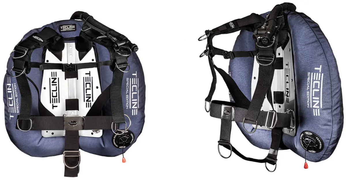 Set Tecline Donut 22 Special Edition Comfort con Backplate azul - T12087-04