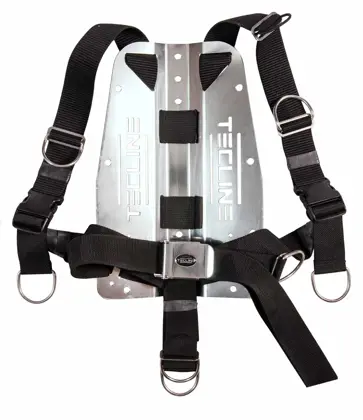 Arnés TecLine QR estándar cincha - incl. 3 mm aluminio placas