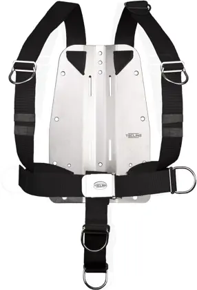 Arnés TecLine DIR estándar cincha - incl. 3 mm inox placas, BP sin logo