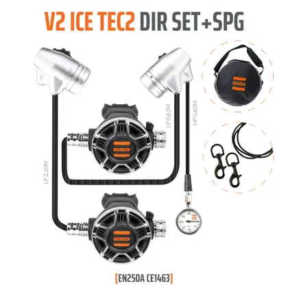 Regulador Tecline V2 ICE TEC2 DIR Set con SPG - T15180