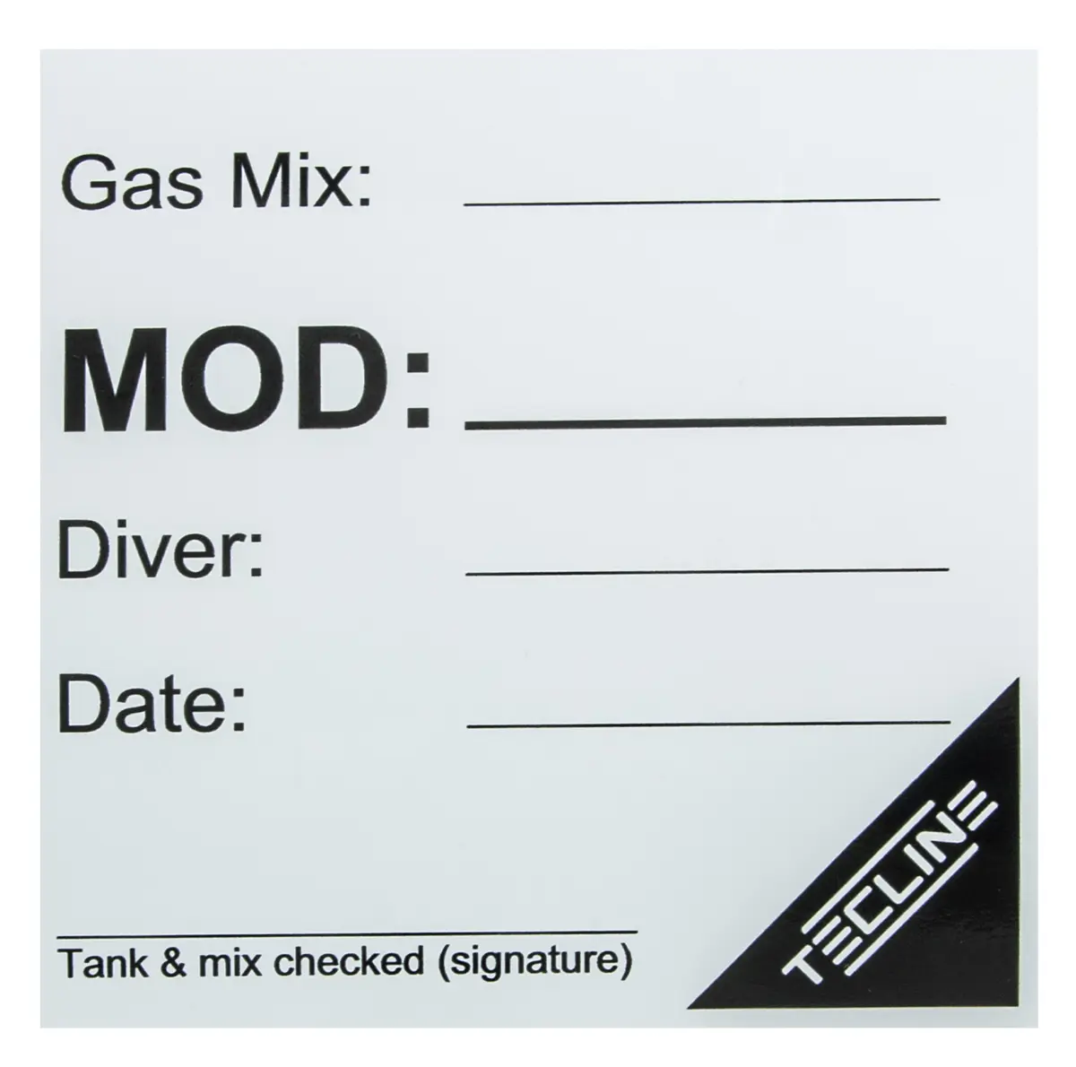 Information sticker MOD, 12,5 x 12,5 cm (eng. ver.)