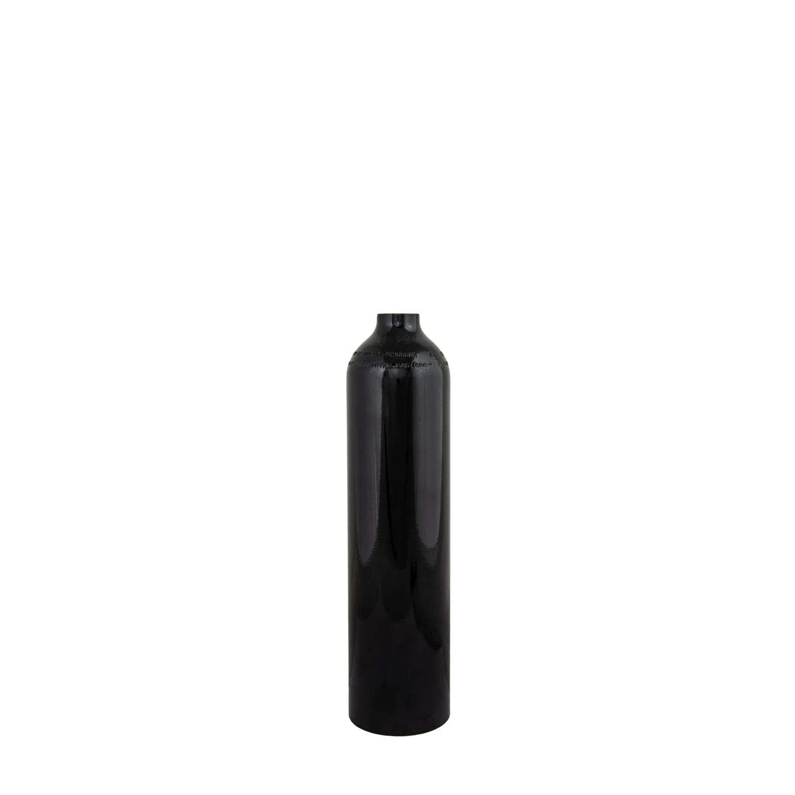 Aluminio botella 2 L 207 bar, Tecline, solo botella, negro - Military Line