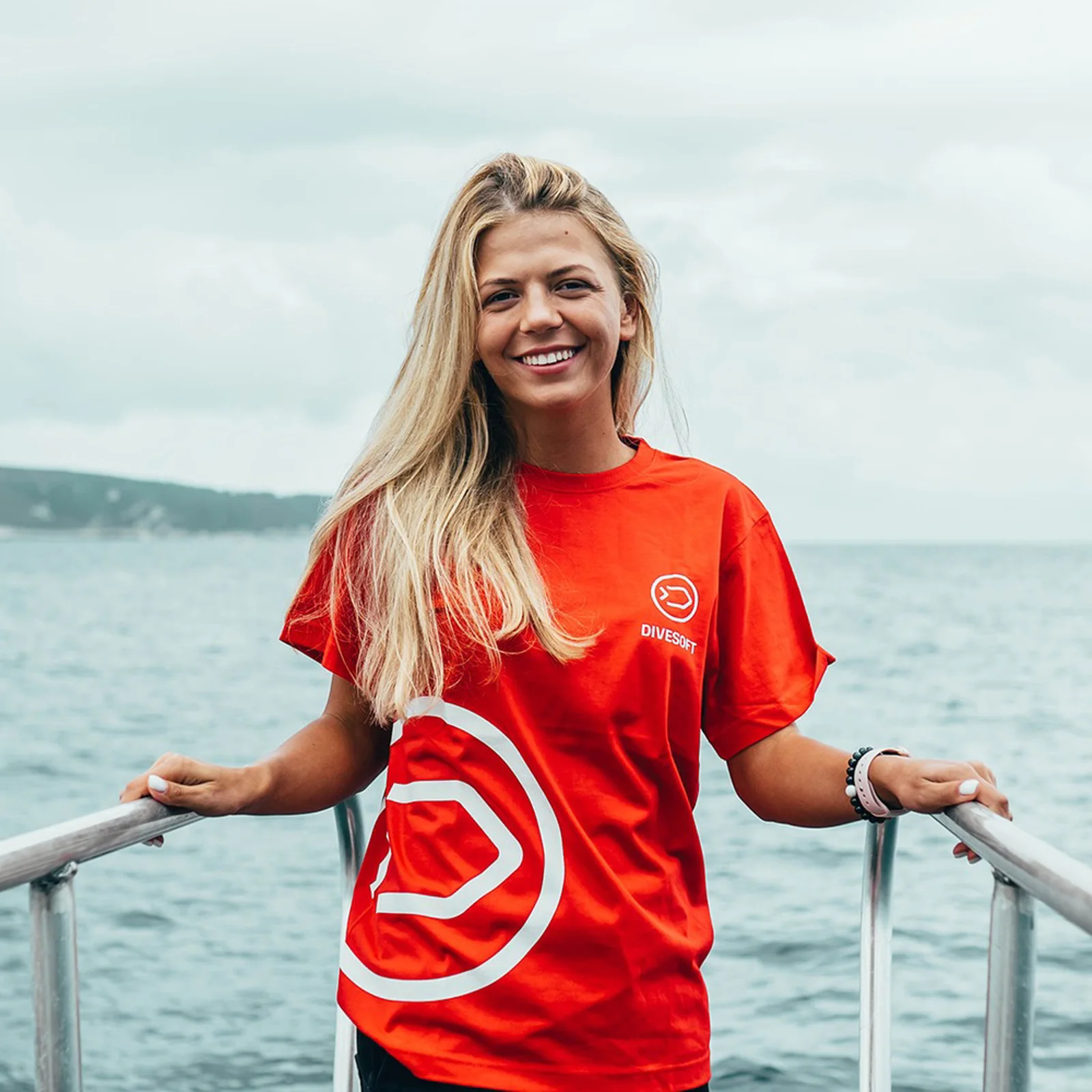 T-shirt DIVESOFT - Red