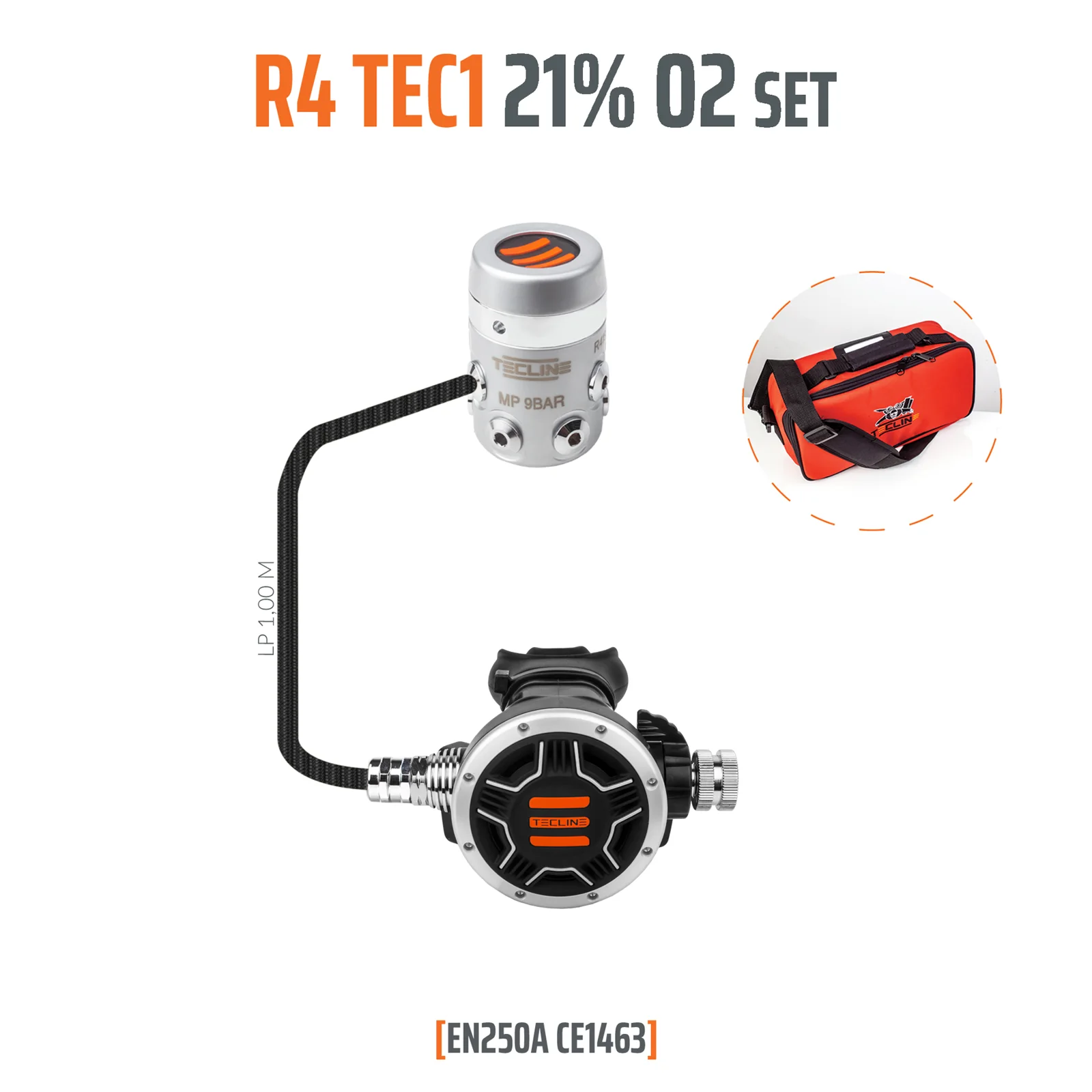 Regulador R4 TEC1 21% O2 G5/8, stage set - EN250A
